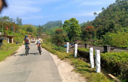 Cycling in Kerala during monsoon