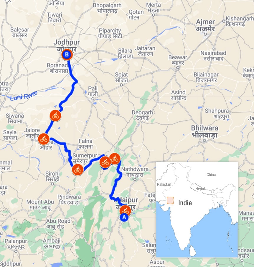 Rajasthan Short Cycling tour