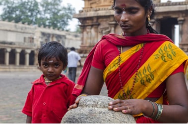 Women Worshiping in Temple